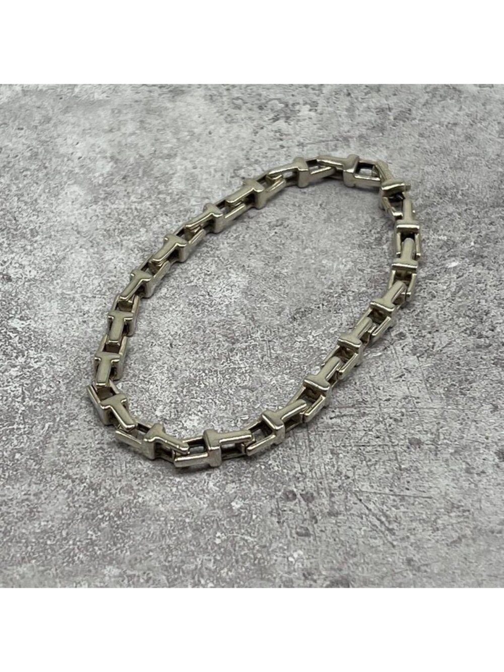 Tiffany & Co Tiffany T Narrow Chain Bracelet Vintage 17